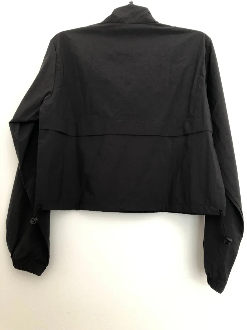 NWT Alo Yoga Cropped Quarter-Zip Neck Pullover Black Size Small